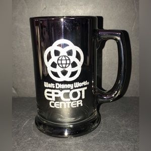 Vintage Walt Disney World Epcot Center Mirror/ Smoked Glass Beer Stein